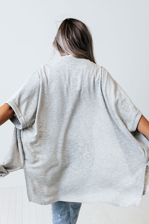 Major Milestone Knit Cardigan In Grey Image - 4