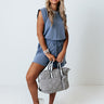 Uptown Charm Romper In Airy Blue Image - 1