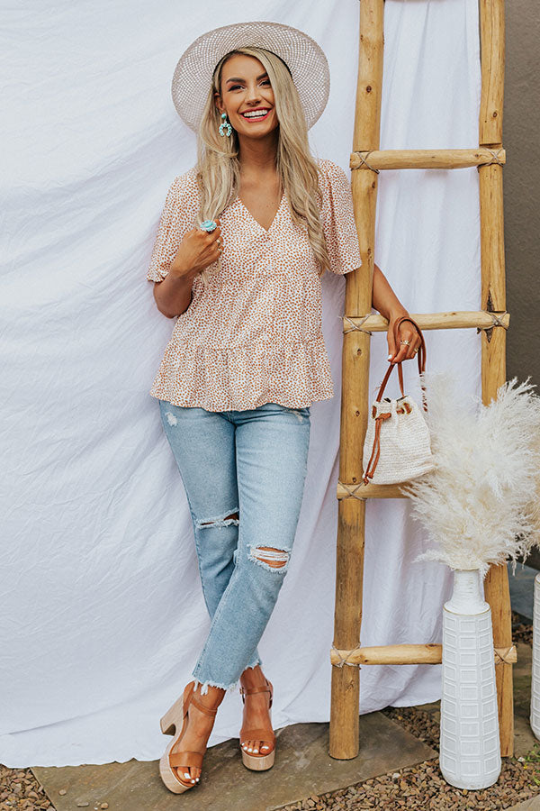 Fade Into You Shift Top In Rust Image - 4