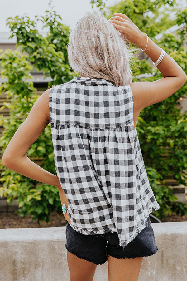 Sweet Muse Gingham Top Image - 4