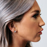 VIP Event Cubic Zirconia Stud Earrings In Silver Image - 1
