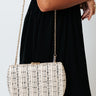 Sweet Sound Woven Clutch In Black Image - 1