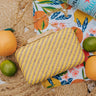 Chic Splendor Woven Clutch In Yellow Image - 1