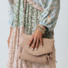 Day Tripper Faux Leather Crossbody In Iced Latte Image - 1