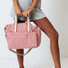 Trust The Process Quilted Tote In Pink Image - 1