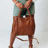 Mark My Words Faux Leather Tote In Brown Image - 1