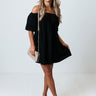 Certified Chic Babydoll Dress In Black Image - 1