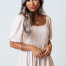 Keep Close Babydoll Top In Light Pink Image - 1