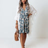 Chasing Butterflies Babydoll Dress In Slate Image - 1
