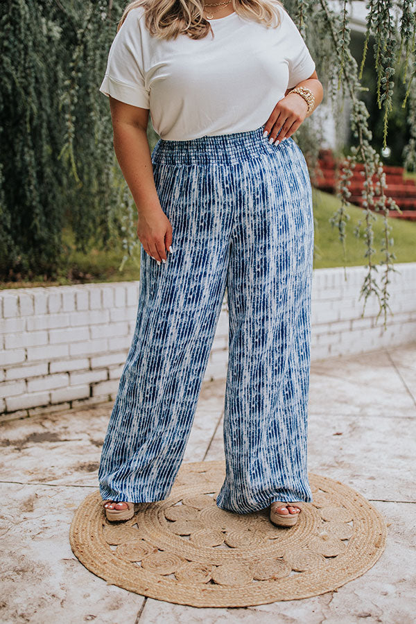 Malibu Cruise Stripe Pants In Blue Curves Image - 3