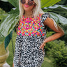 Chic Charmer Embroidered Leopard Top Image - 1