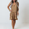 Free Yourself Floral Shift Dress In Dark Mustard Image - 1