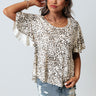 Remain Calm Leopard Shift Top Image - 1