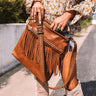Style Mentor Faux Leather Crossbody In Brown Image - 1