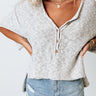 Amazing Trip Knit Shift Top in Grey Image - 1