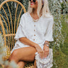 Amazing Trip Knit Shift Top In White Image - 1