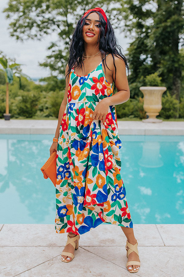 Tropical Mixer Midi in Blue Image - 1