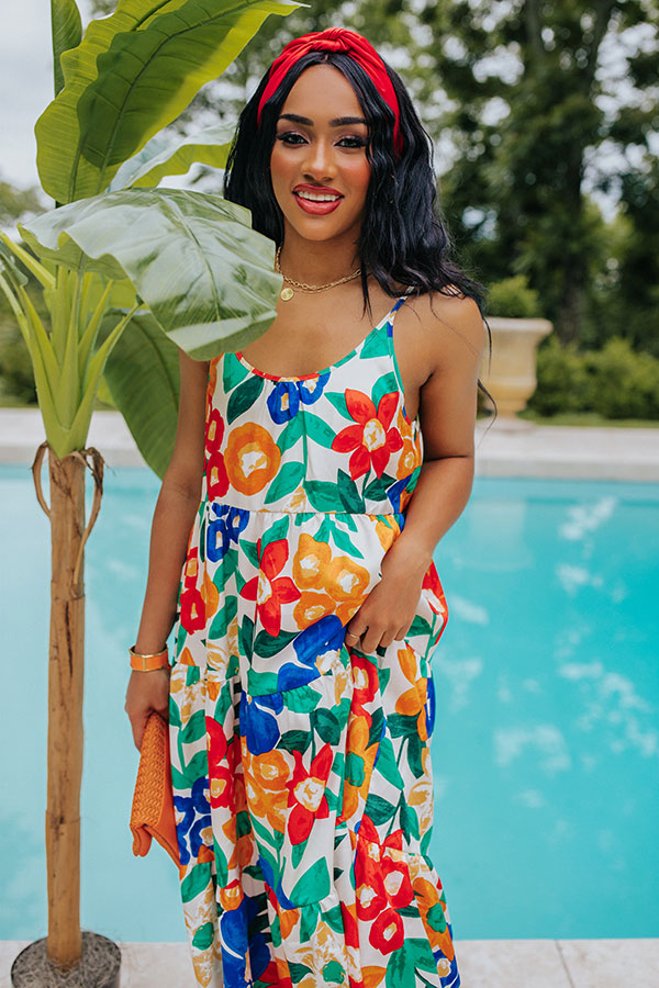 Tropical Mixer Midi in Blue Image - 4