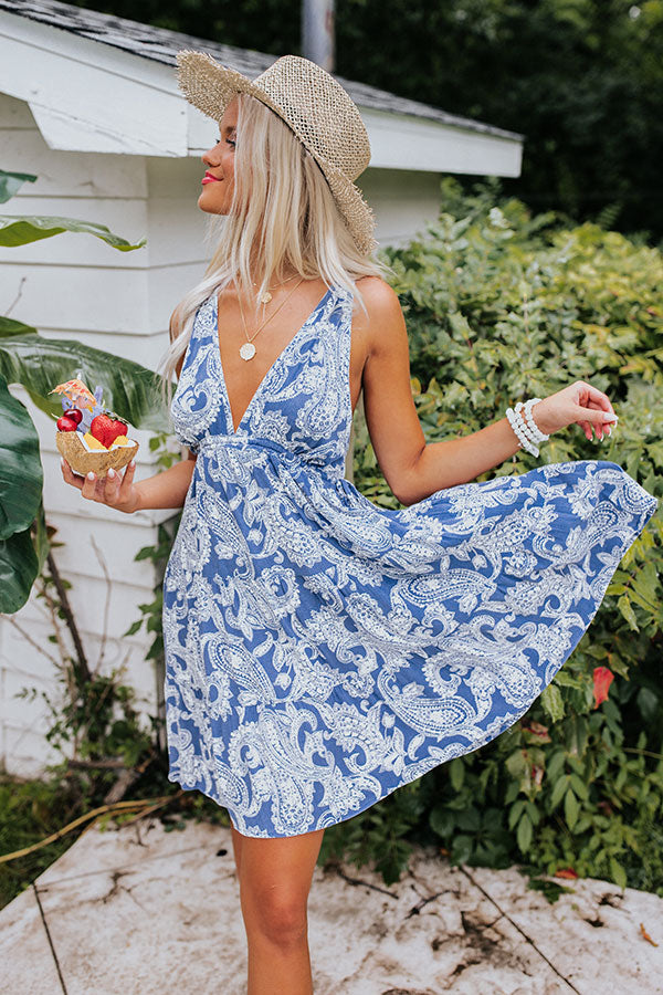 Cascade Paisley Babydoll Dress Image - 3