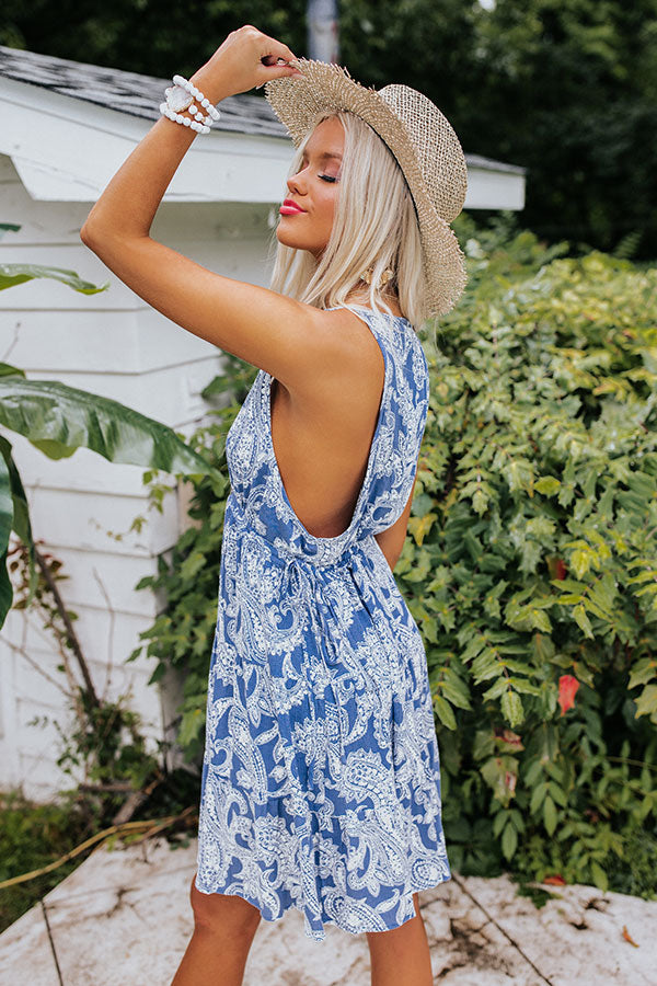 Cascade Paisley Babydoll Dress Image - 5