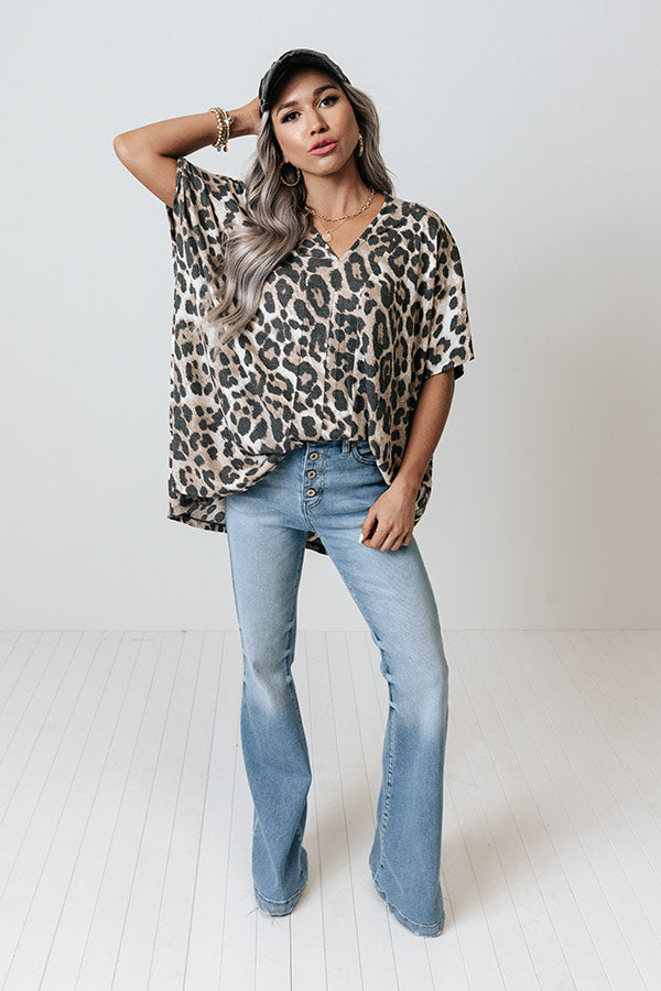 Lit From Within Leopard Shift Top Image - 3