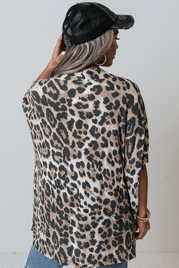 Lit From Within Leopard Shift Top Image - 4