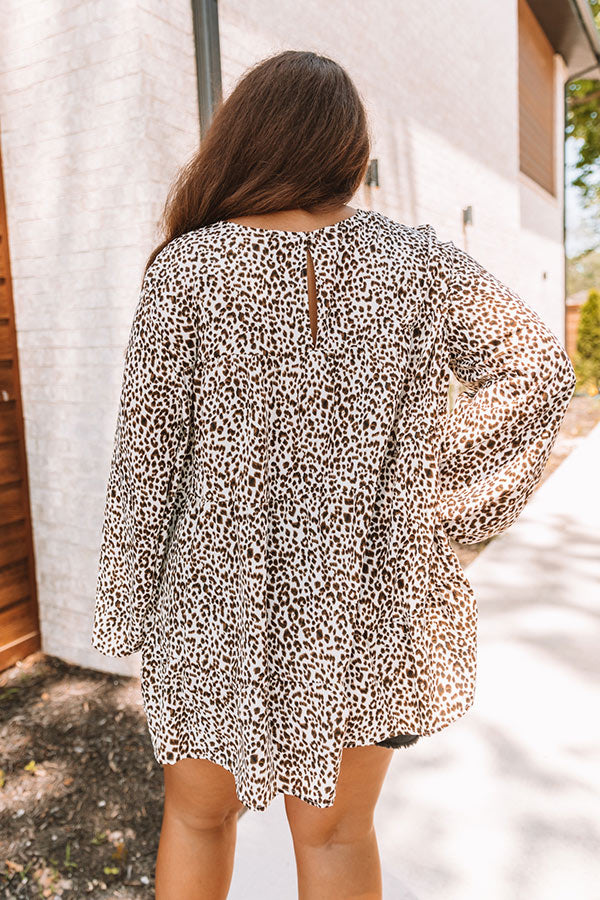 Too Sweet to Handle Leopard Top In Ivory Curves Image - 5