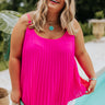 Hard To Resist Pleated Tank Curves Image - 1
