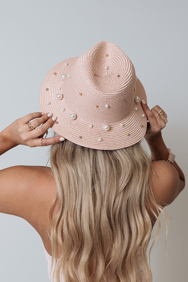 Epic Expectation Raffia Hat In Pink Image - 4
