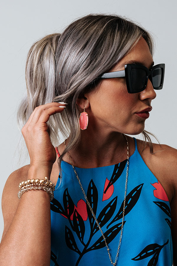 Kendra Scott Faceted Elle Drop Earrings In Coral Illusion Image - 1