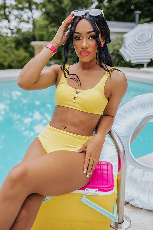 Hermosa Bikini Top in Yellow