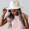 Pretty Scenery Raffia Hat In Ivory Image - 1