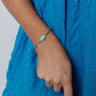 Kendra Scott Elaina Gold Braided Friendship Bracelet in Mint Magnesite Image - 1