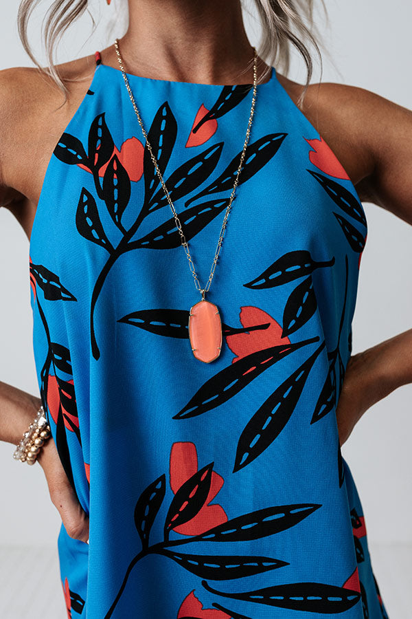 Kendra Scott Faceted Reid Long Pendant Necklace in Coral Illusion Image - 1