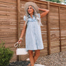 Suddenly In Love Chambray Dress Image - 1