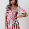Divine Destiny Tiered Romper In Pink Image - 1