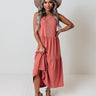 Mindfulness Midi Dress In Rose Image - 1