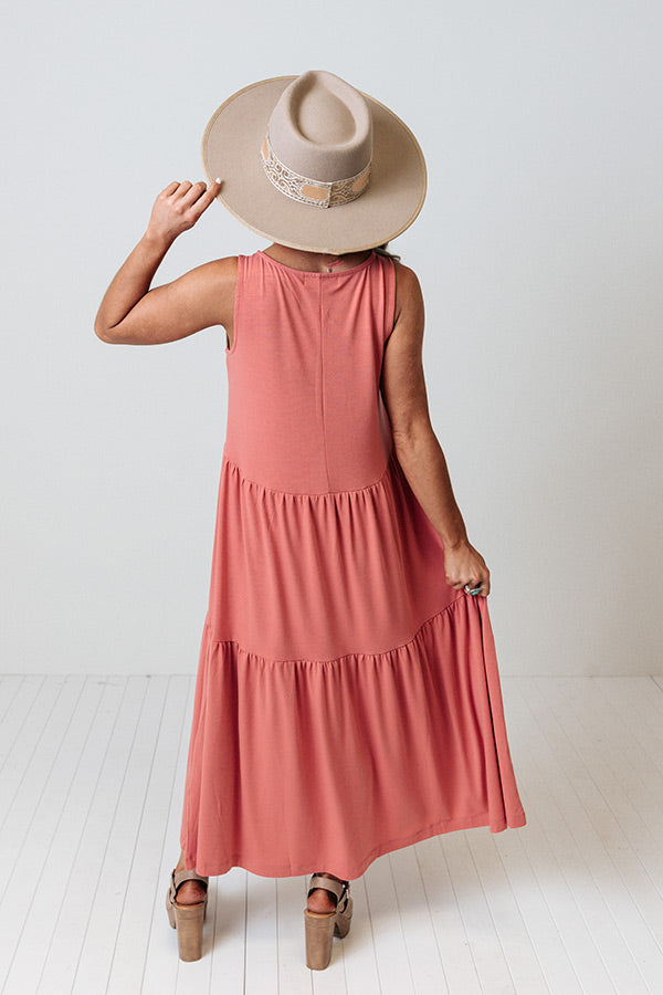 Mindfulness Midi Dress In Rose Image - 2