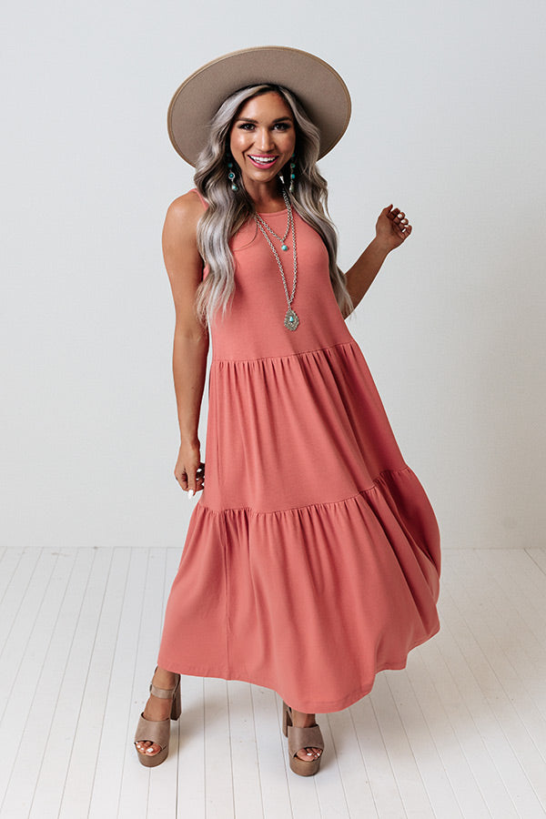 Mindfulness Midi Dress In Rose Image - 3
