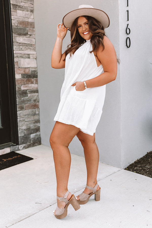 Good For You Romper in White   Curves Image - 5