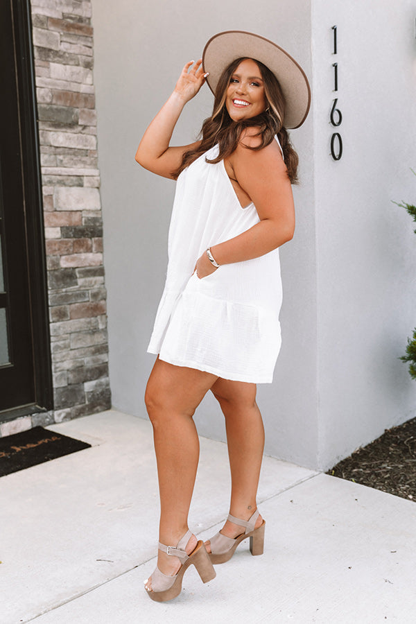 Good For You Romper in White   Curves Image - 4