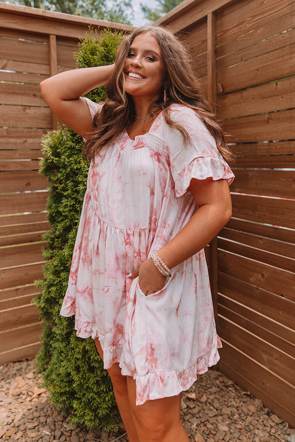 Polaroid Snaps Tie Dye Dress Curves Image - 1