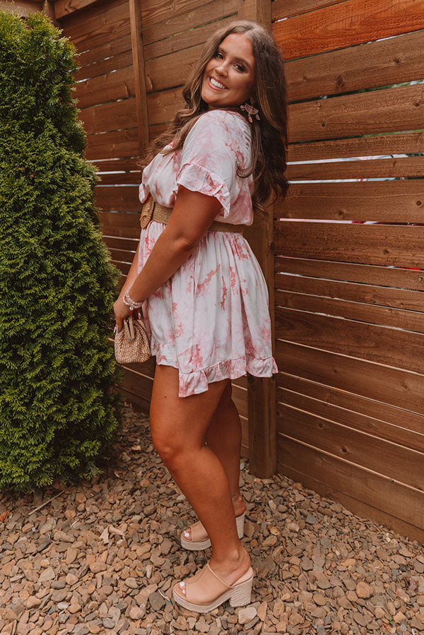 Polaroid Snaps Tie Dye Dress Curves Image - 5