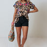 All Brand New Embroidered Leopard Top Image - 1