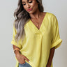 Honey Sweet Shift Top In Yellow Image - 1