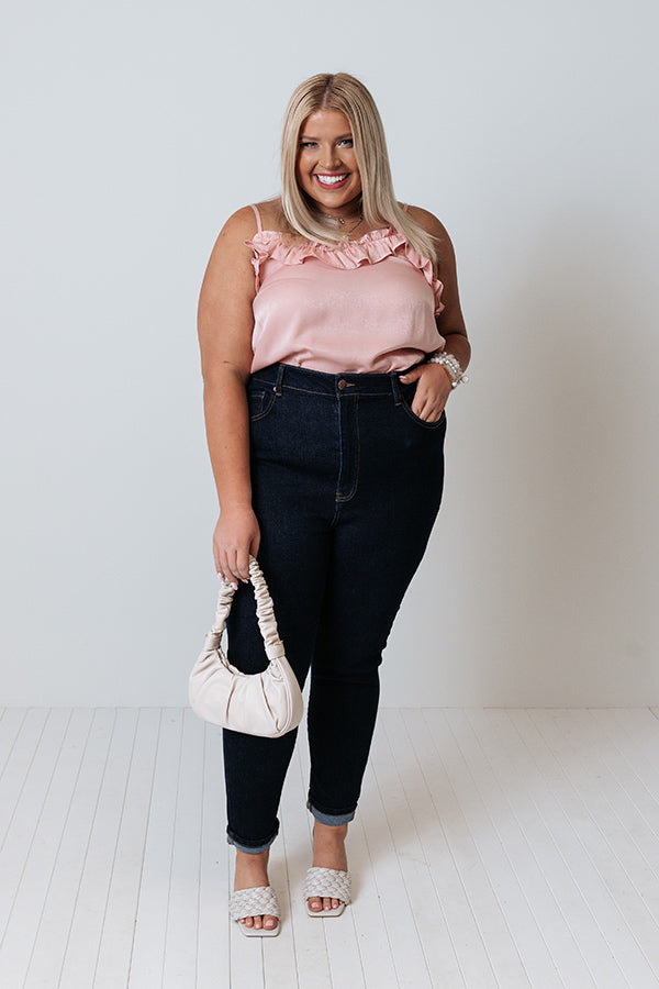 Risen The Jozie High Waist Skinny In Dark Wash Curves Image - 1