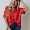Honey Sweet Shift Top In Red Image - 1