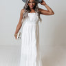 Senora Sunrise Midi Dress In White Image - 1
