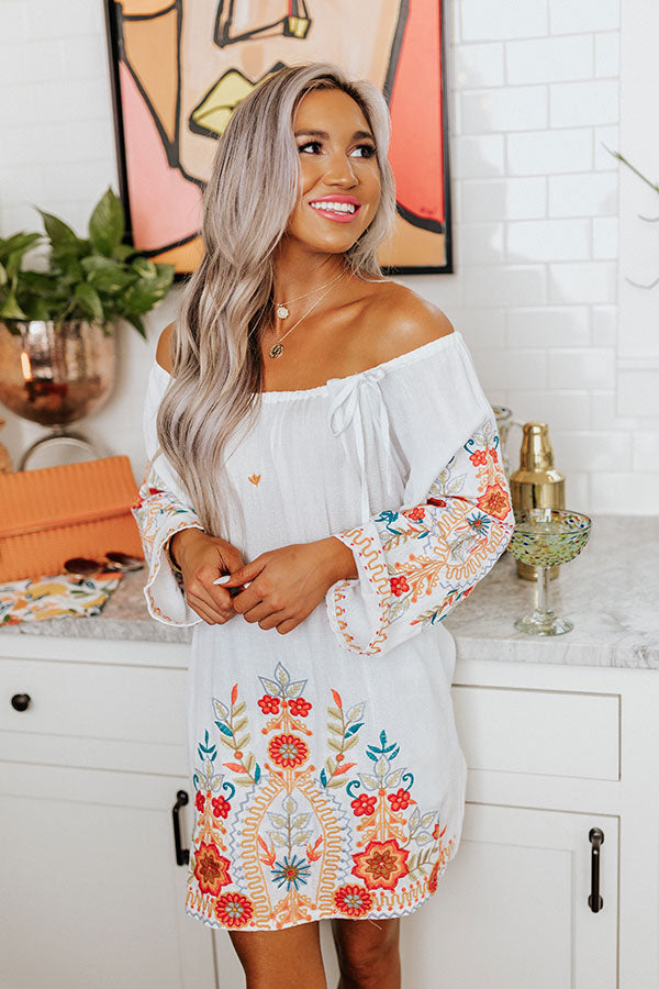 Hamptons Summer Embroidered Shift Top Image - 5