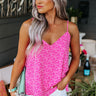 Stylish Staple Shift Tank In Hot Pink Image - 1